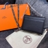 Hermes Verrou Genuin Leather 17x13x5cm 